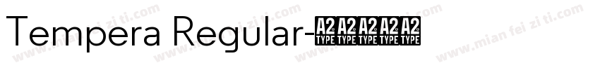 Tempera Regular字体转换
